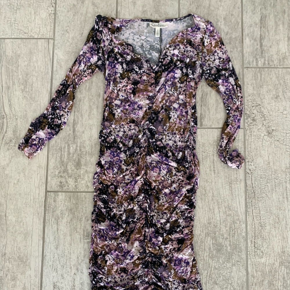 Maternity Ruched Midi Dress